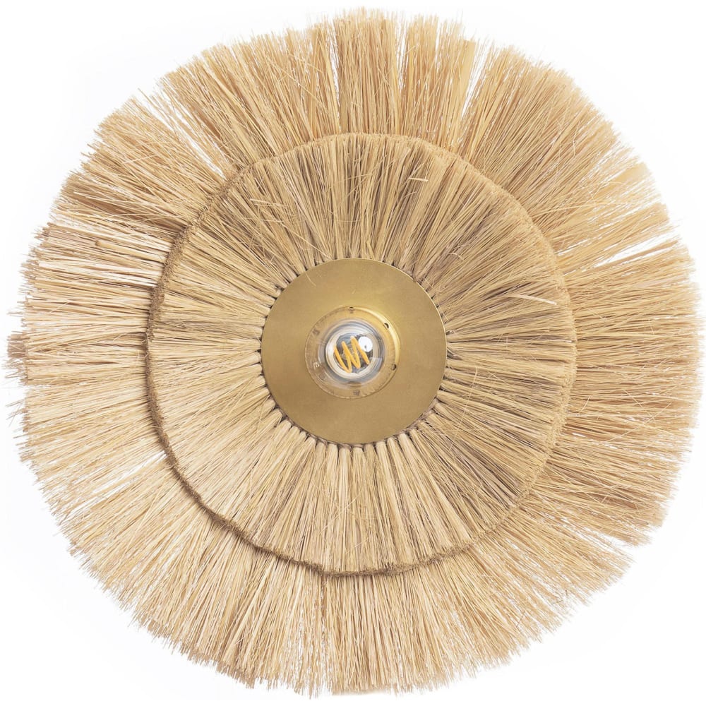 Applique murale ronde en sisal Bali Bazar