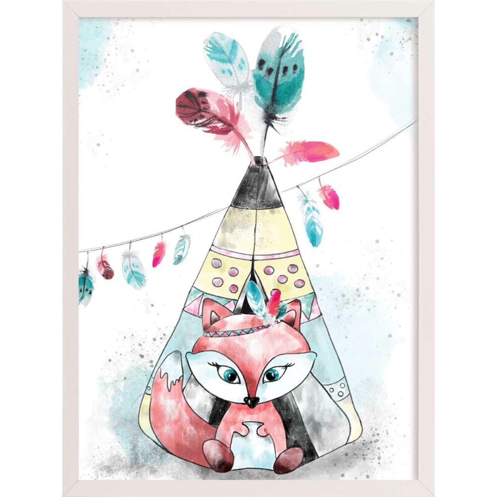 Tableau cadre blanc en bois format vertical Super