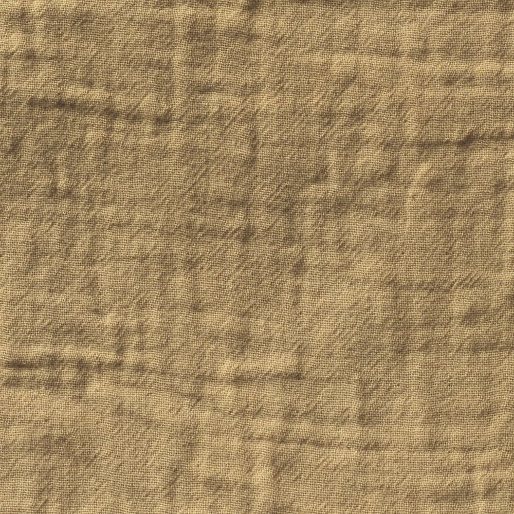 Drap housse en gaze de coton light camel 180X200X30 CM — vue 3
