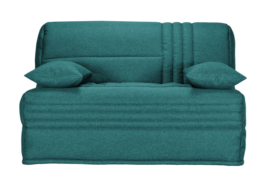 Banquette BZ avec matelas de 15 cm bleu canard