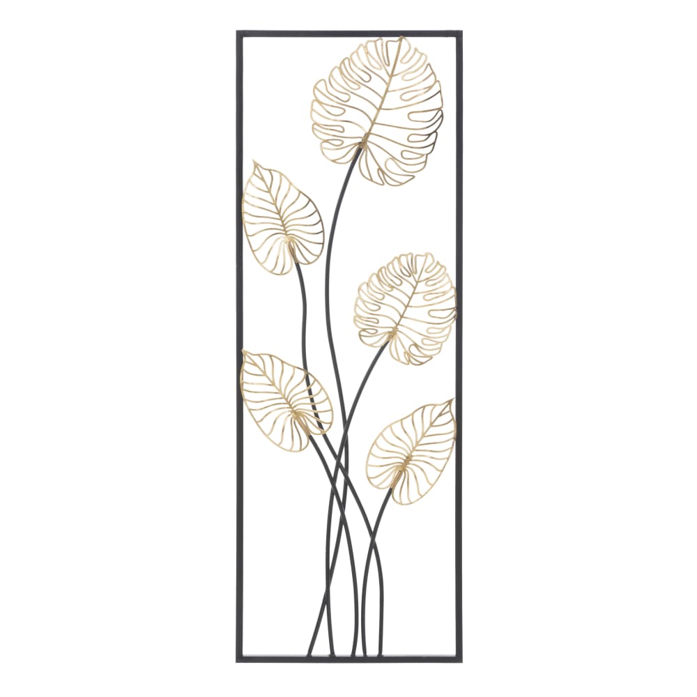 Panneau décoratif 3D en métal multicolore 31x2,5x90 cm