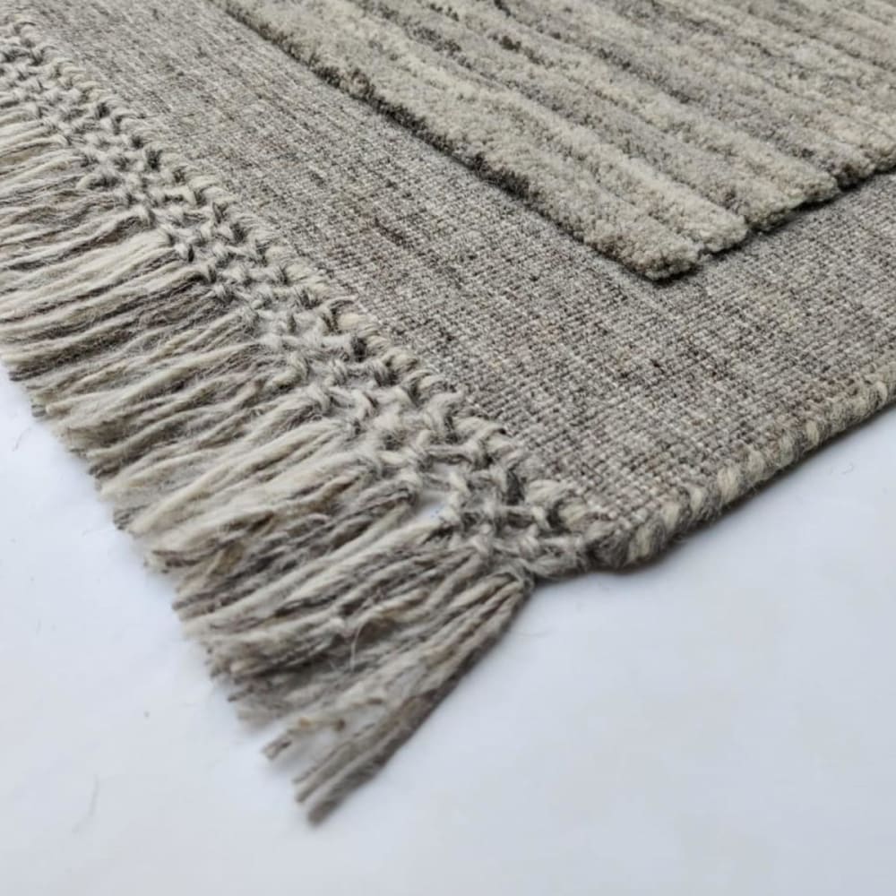 Tapis d'orient 120x170 laine gris, beige - Maisons du Monde