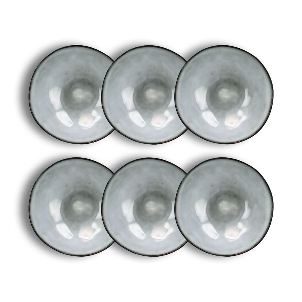 Lot de 6 coupelles en grès bleu 20cm Lot de 6 coupelles en grès bleu 20cm