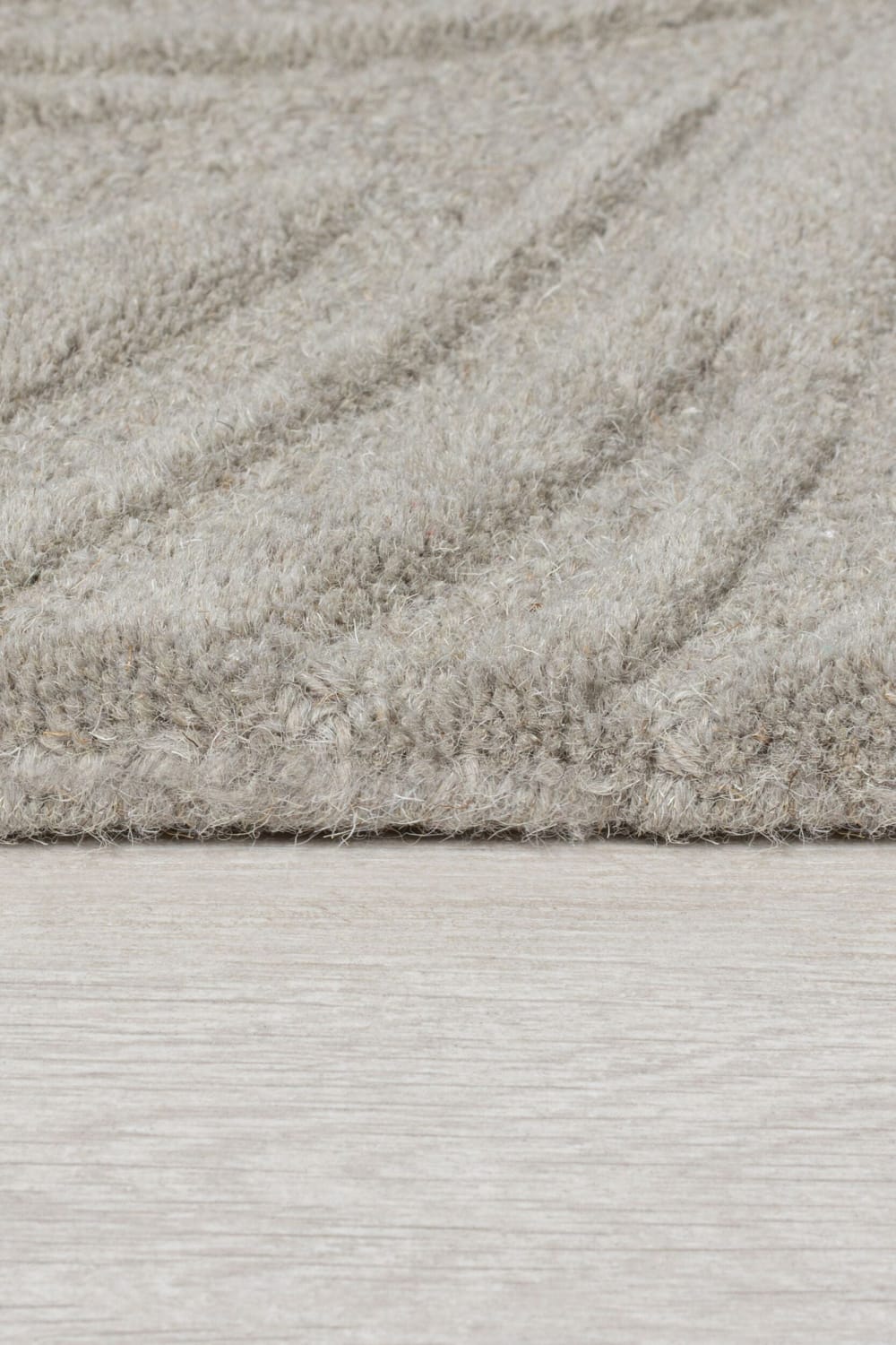 Tapis en laine motif floral grise 120x170cm — vue 4