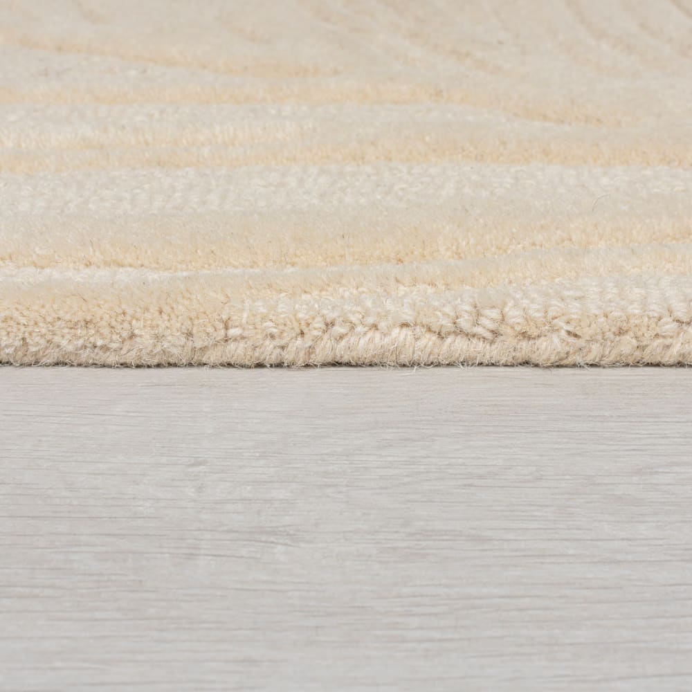 Tapis en laine motif floral beige 120x170cm — vue 4
