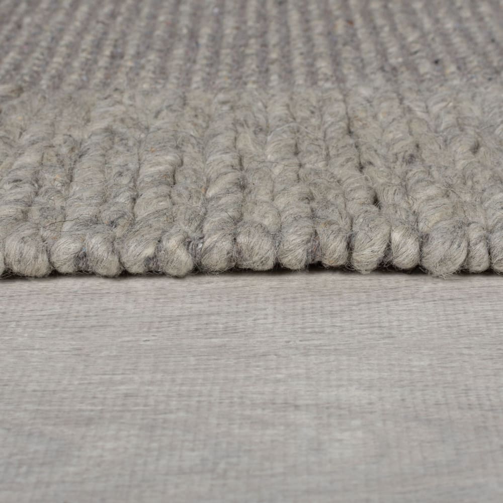 Tapis en laine à bordure grise 120x170cm — vue 4