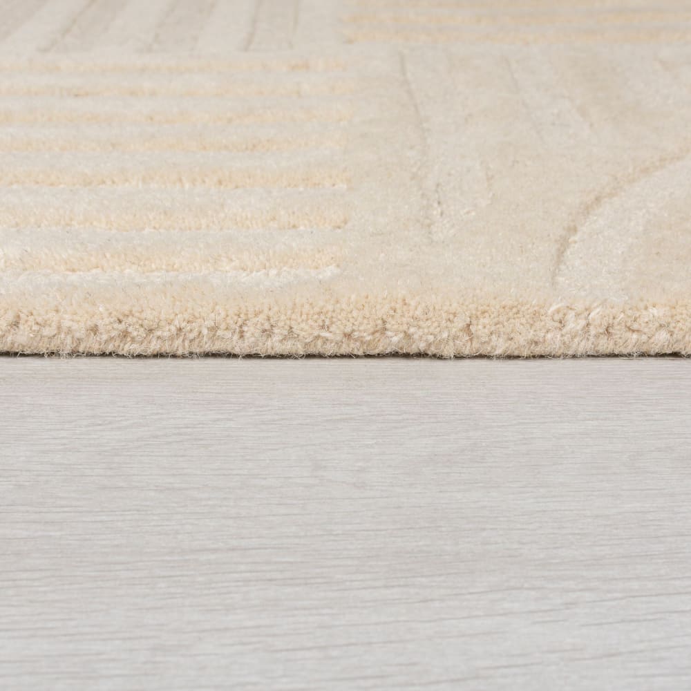 Tapis en laine beige 120x170cm — vue 4