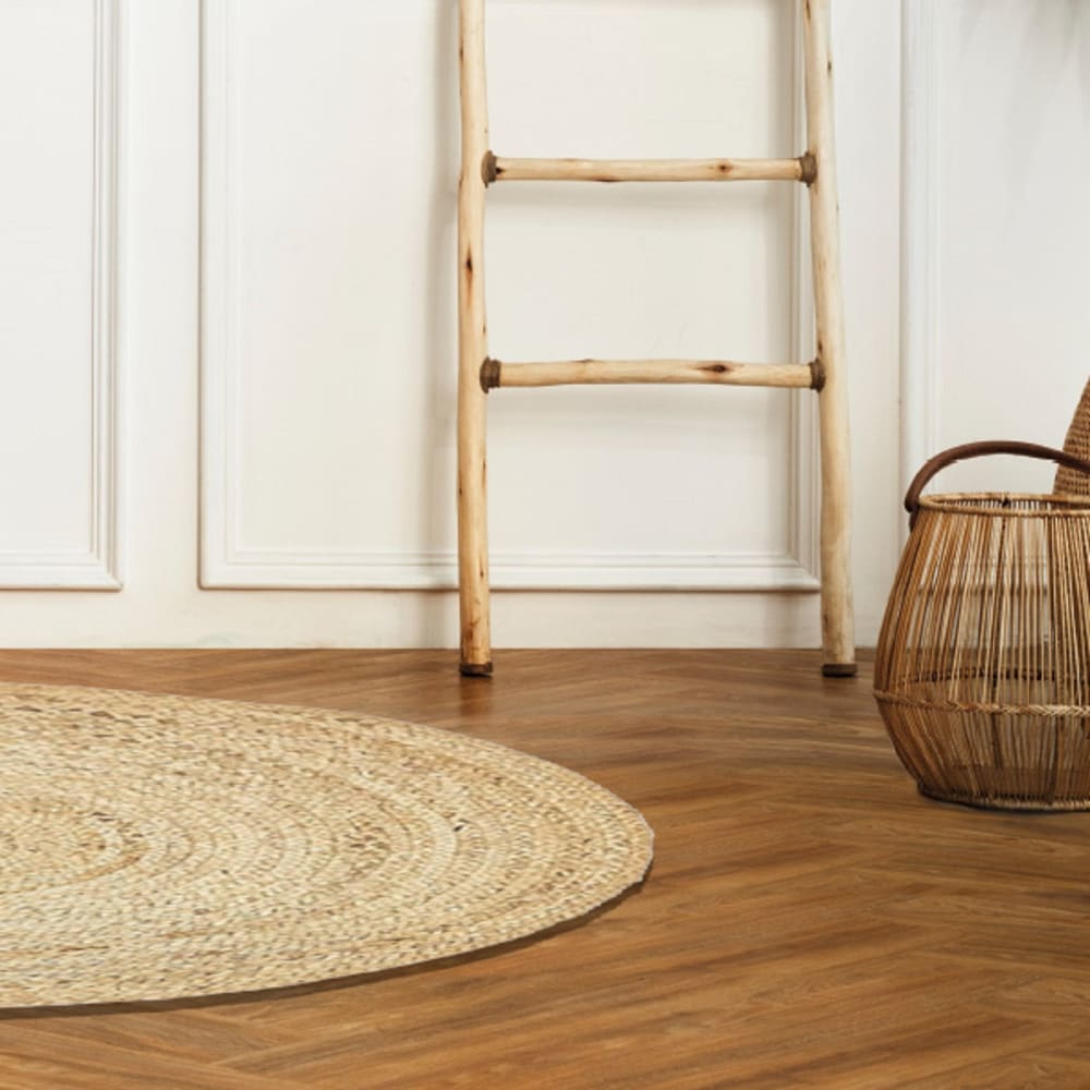 Tapis déco rond en jute 90x90cm — vue 4