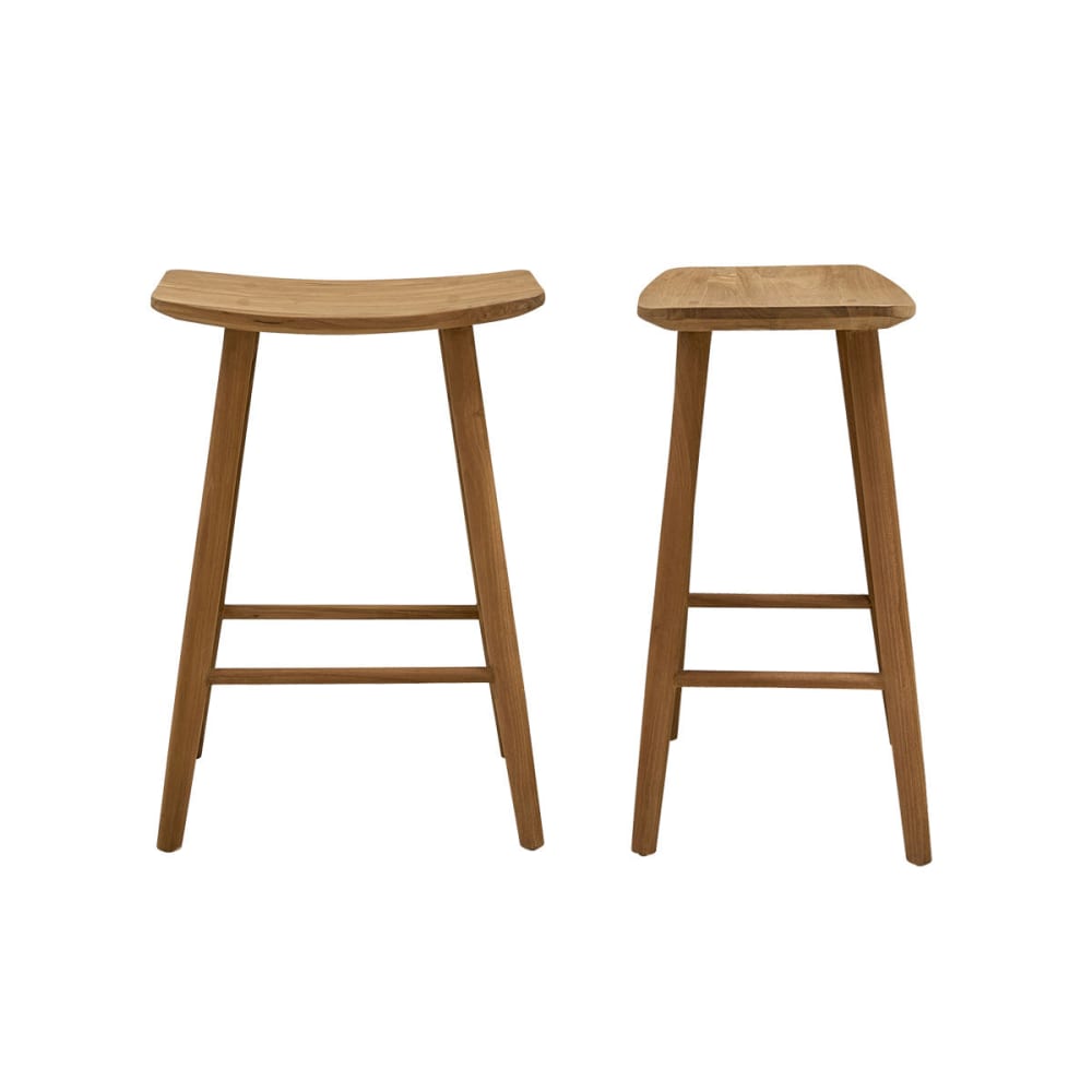 Lot de 2 tabourets en - massif