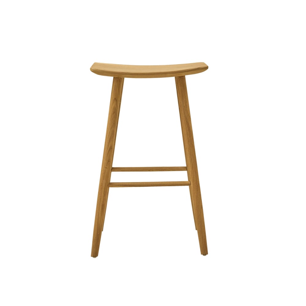 Tabouret en teck massif 75 cm - Maisons du Monde
