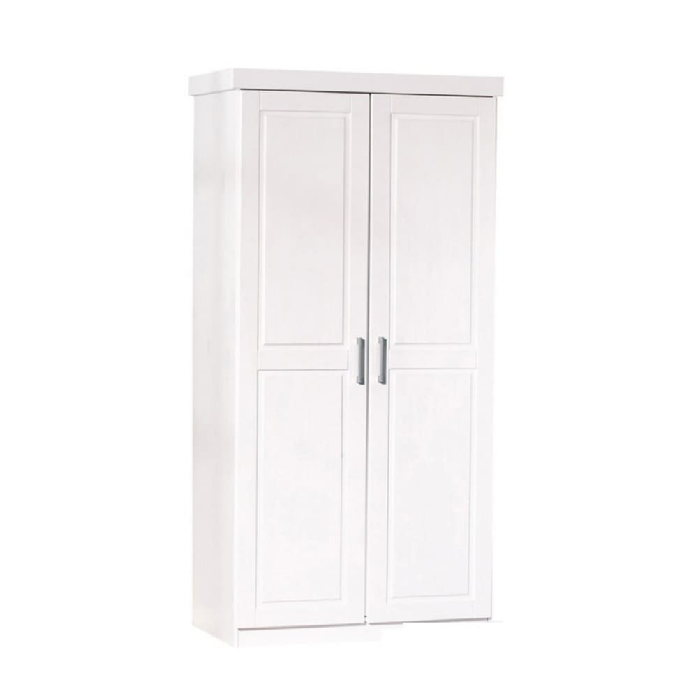 Kit armoire 2 portes blanc uni