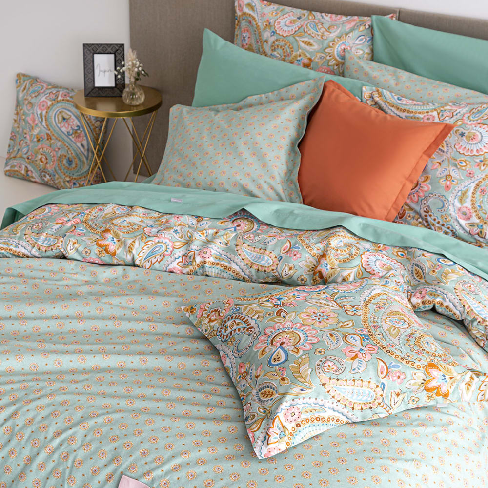 Housse de couette réversible en coton 155x220 cm multicolore - Maisons du Monde