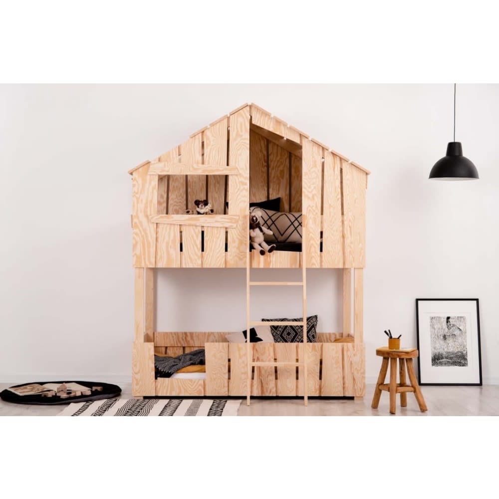 Kinder-Etagenbett TED Kiefern-Sperrholz 90x200 - Maisons Du Monde