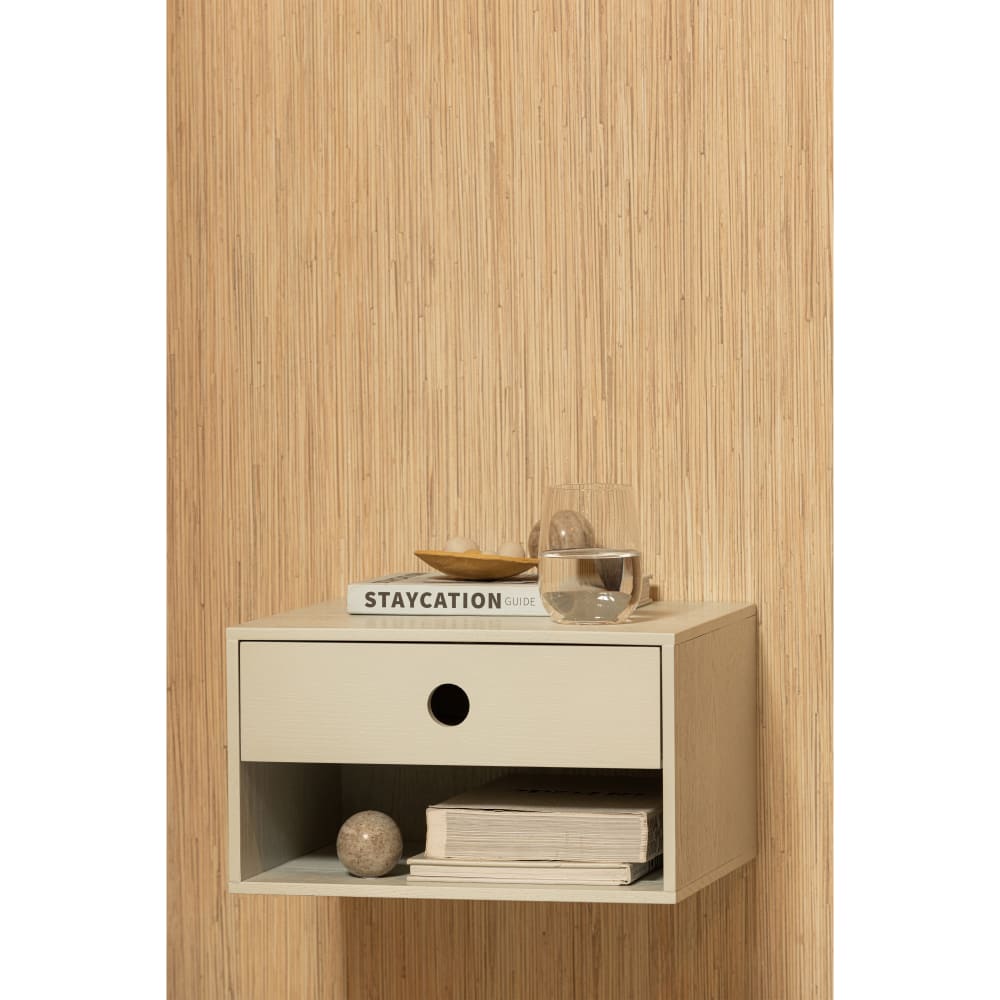 Hängender Nachttisch aus MDF Holz, Grau - Maisons Du Monde