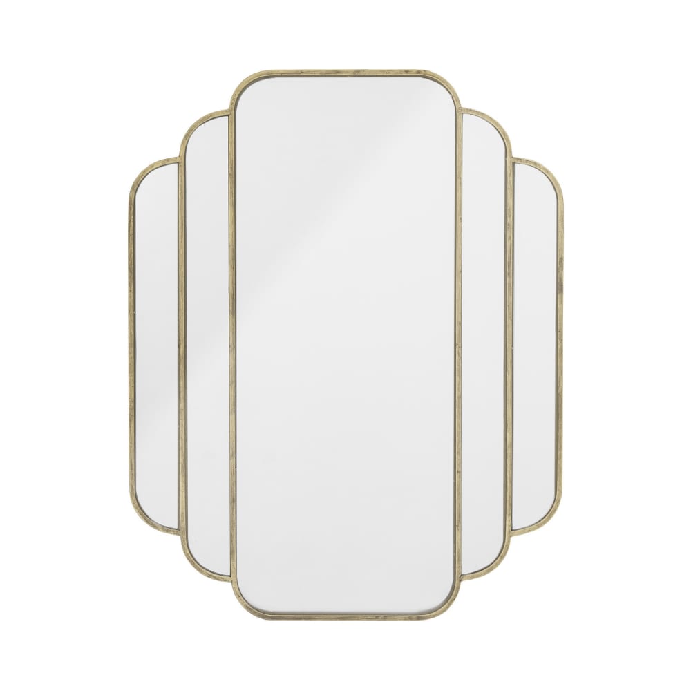 Miroir en métal doré