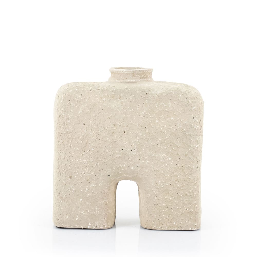 Vase en arc H32cm - Beige