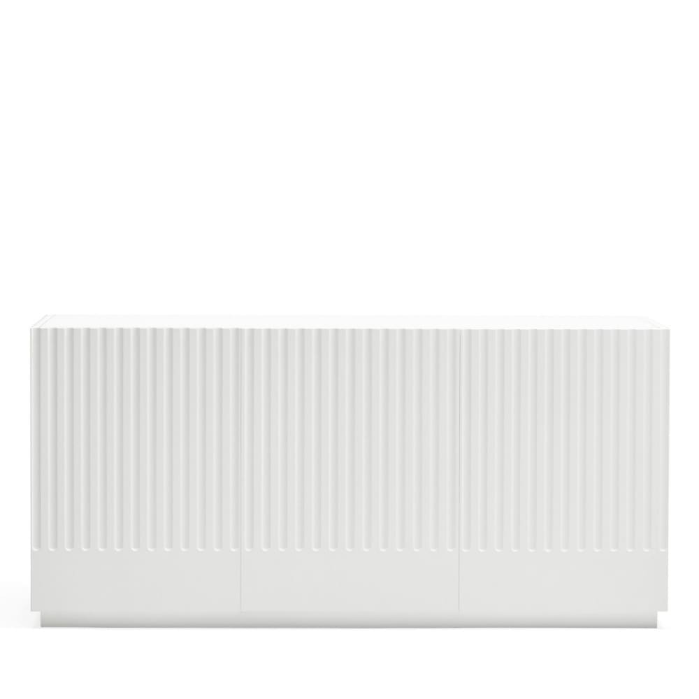 Buffet 3 portes en bois L150cm - Blanc