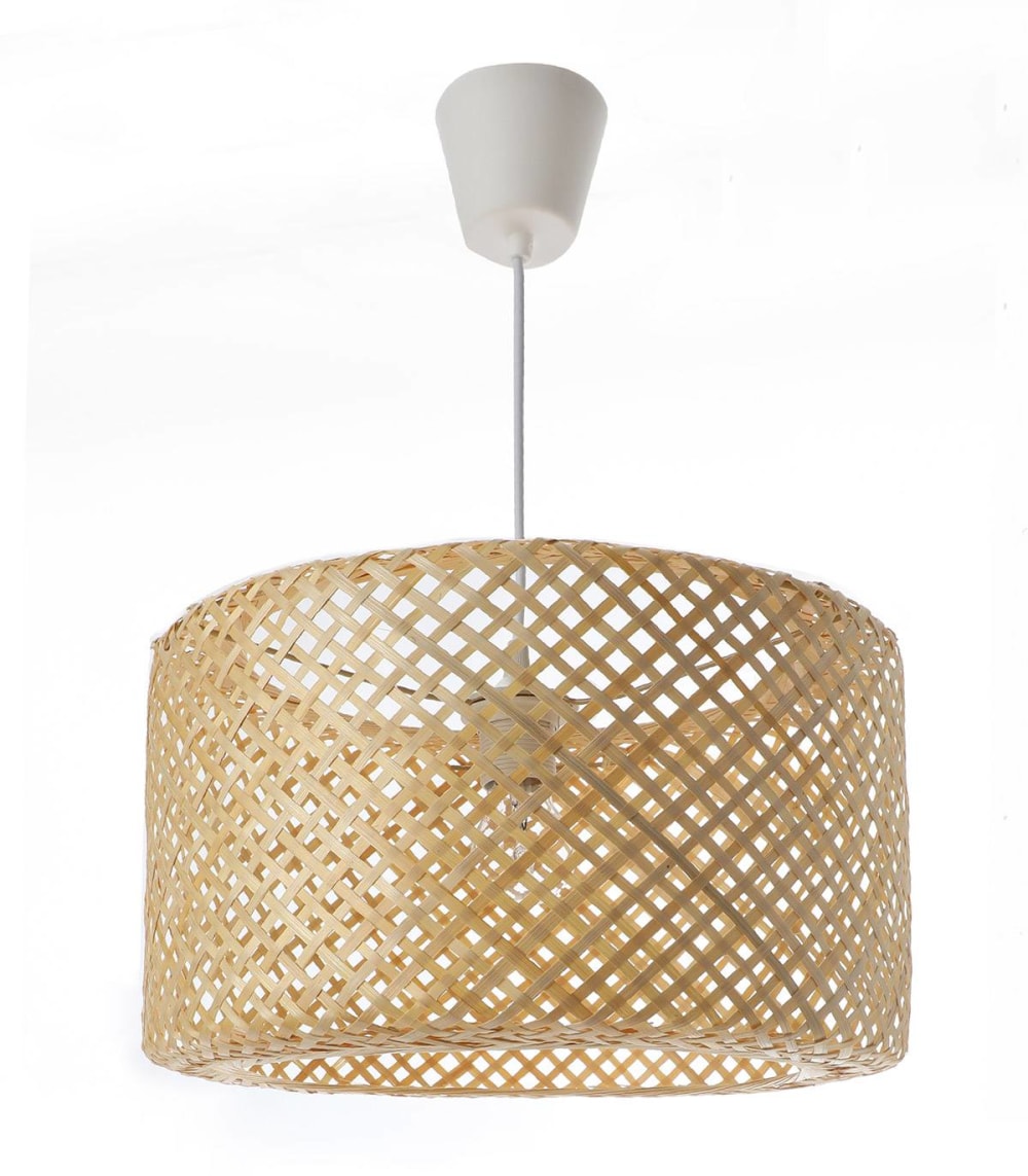 Suspension en bambou naturel, d.38 cm — vue 3