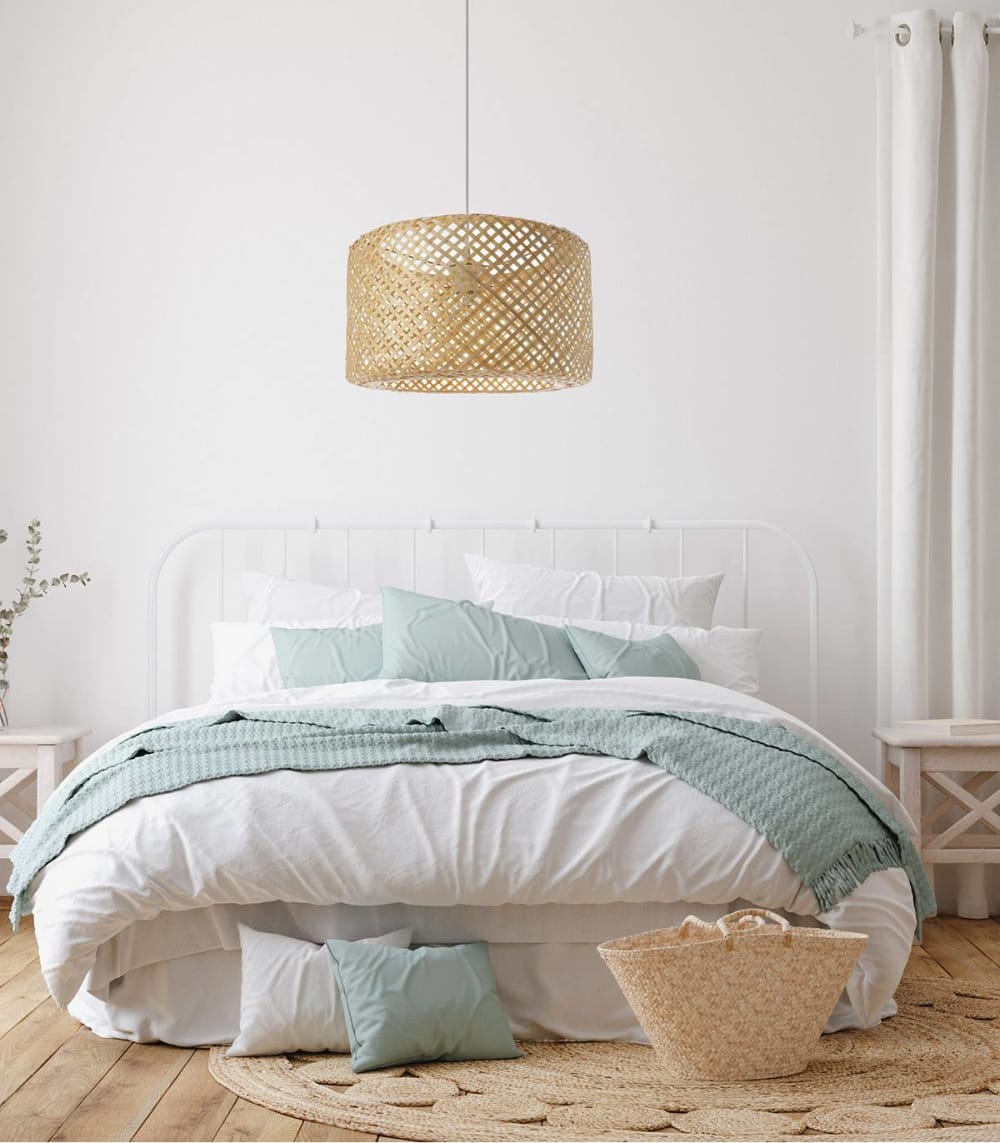 Suspension en bambou naturel, d.38 cm — vue 4