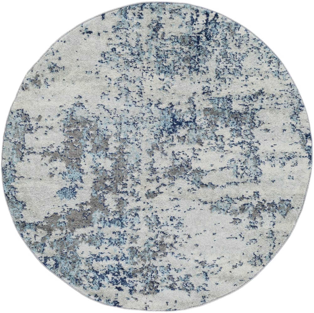 Tapis rond abstrait moderne