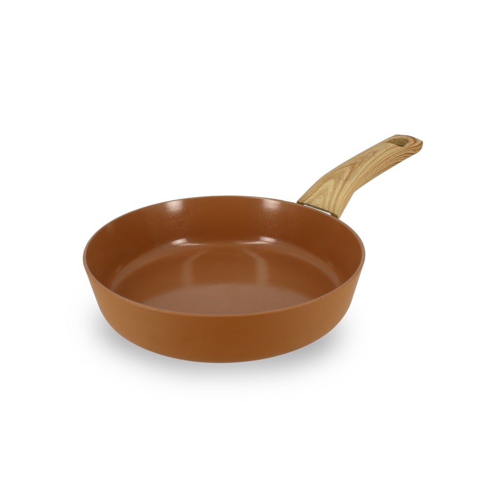 Poêle 20cm avec revêtement céramique noisette - tous feux Poêle 20cm avec revêtement céramique noisette - tous feux