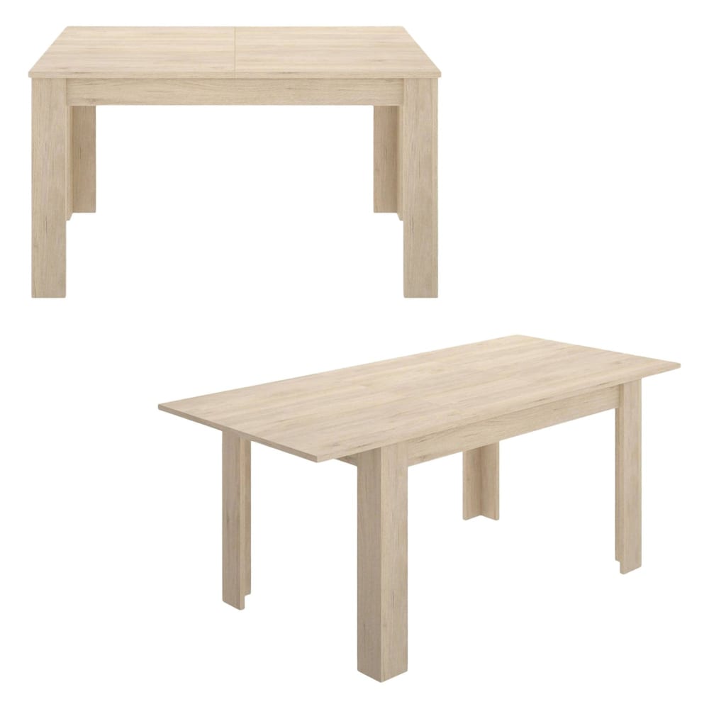 Dmora Ausziehbarer Tisch mit Eichenholzeffekt 190x90h77 cm style modern Braun