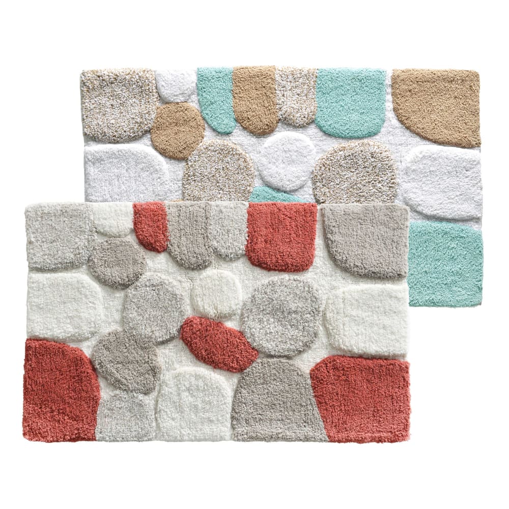 Tapis de bain en coton 2900 g/m² rose 50x80cm