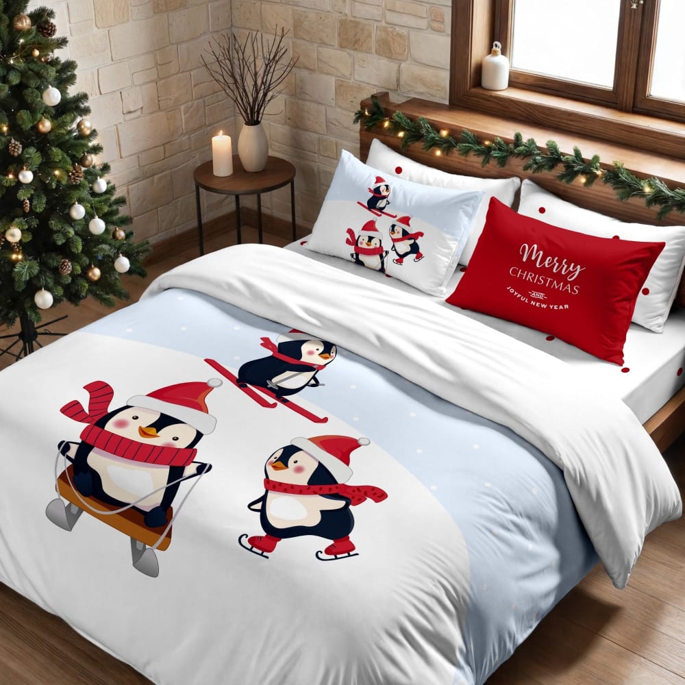 Funda nórdica navidad poliéster multicolor 90 (155x220 cm)