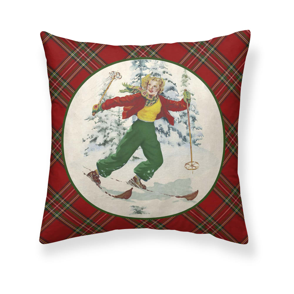 Housse de coussin en coton multicolore 50x50