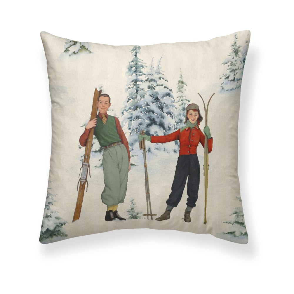 Funda de cojín navidad 100% algodón mulitcolor 50x50 cm