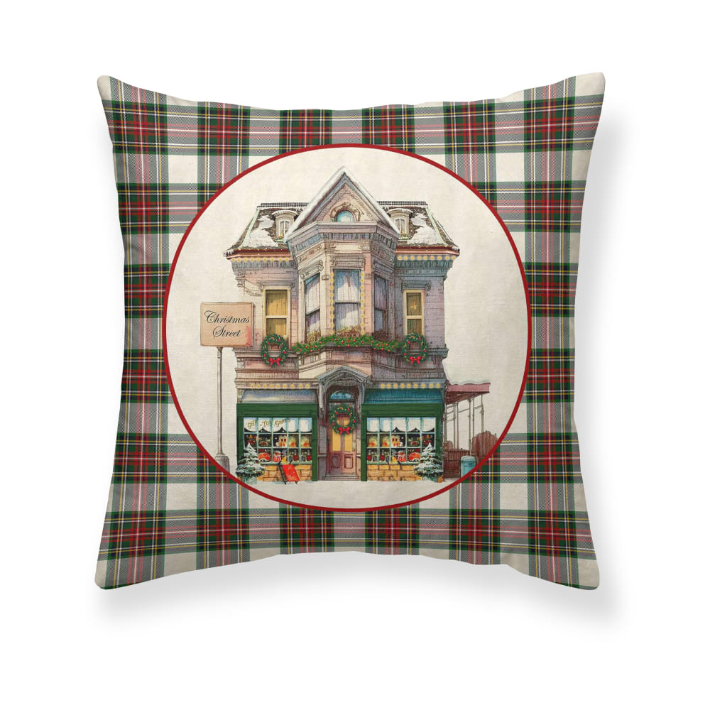 Funda de cojín navidad 100% algodón mulitcolor 50x50 cm