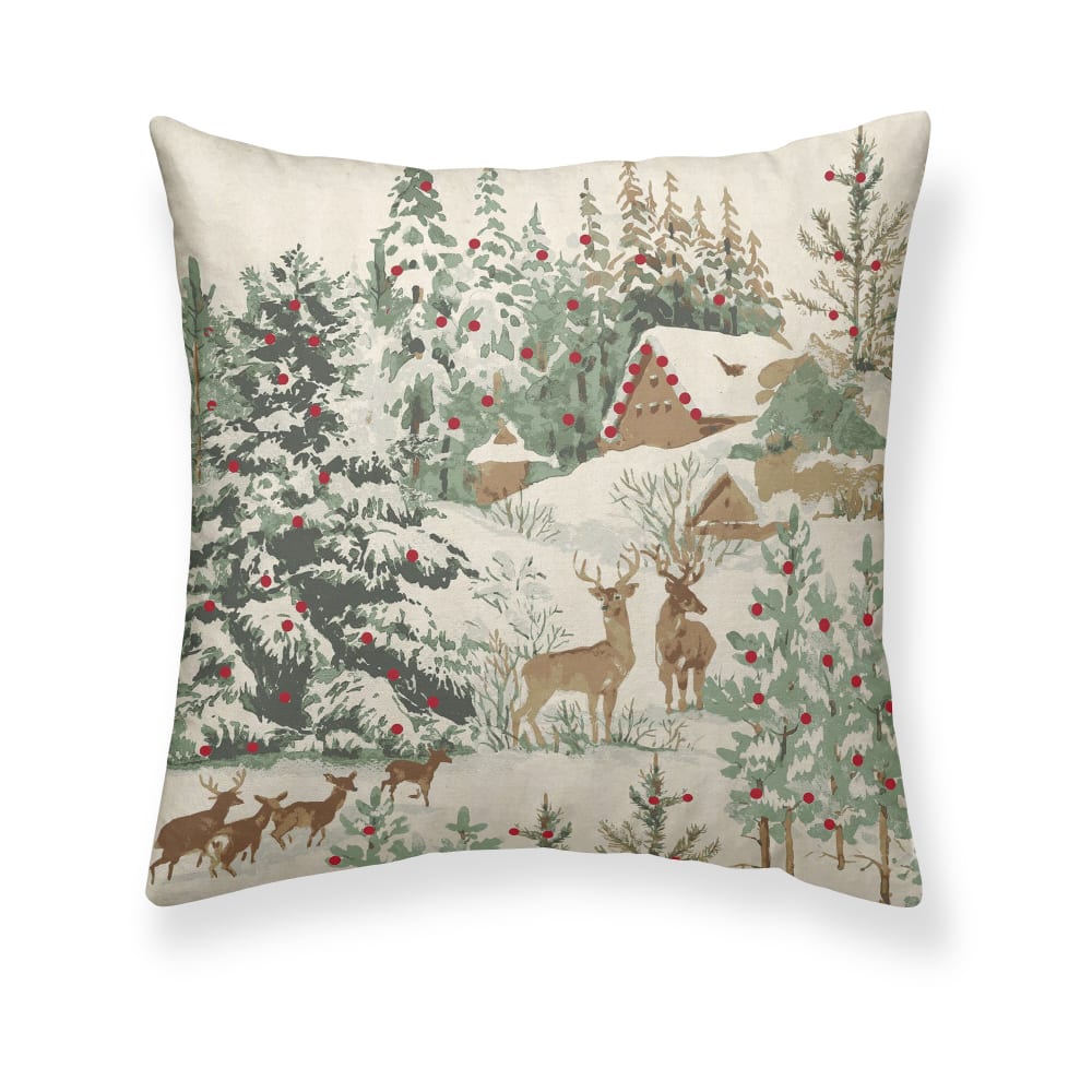 Funda de cojín navidad 100% algodón mulitcolor 50x50 cm