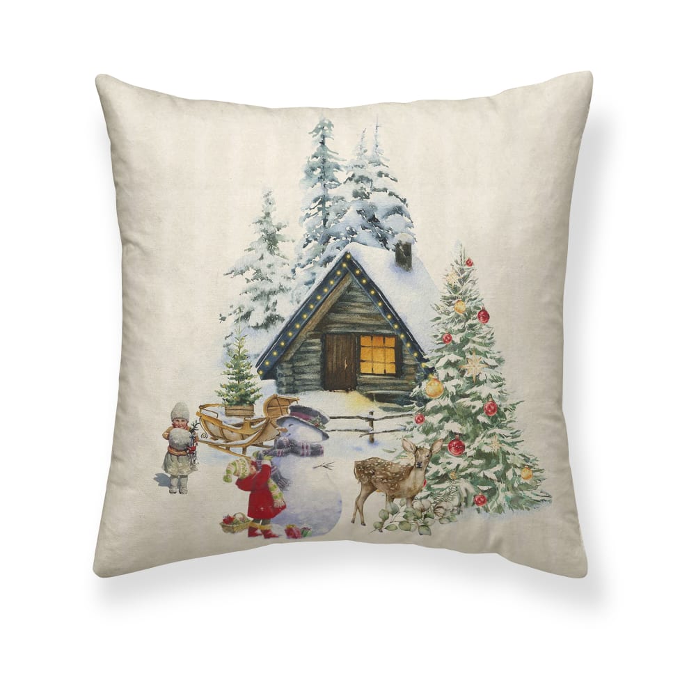 Housse de coussin en coton multicolore 50x50