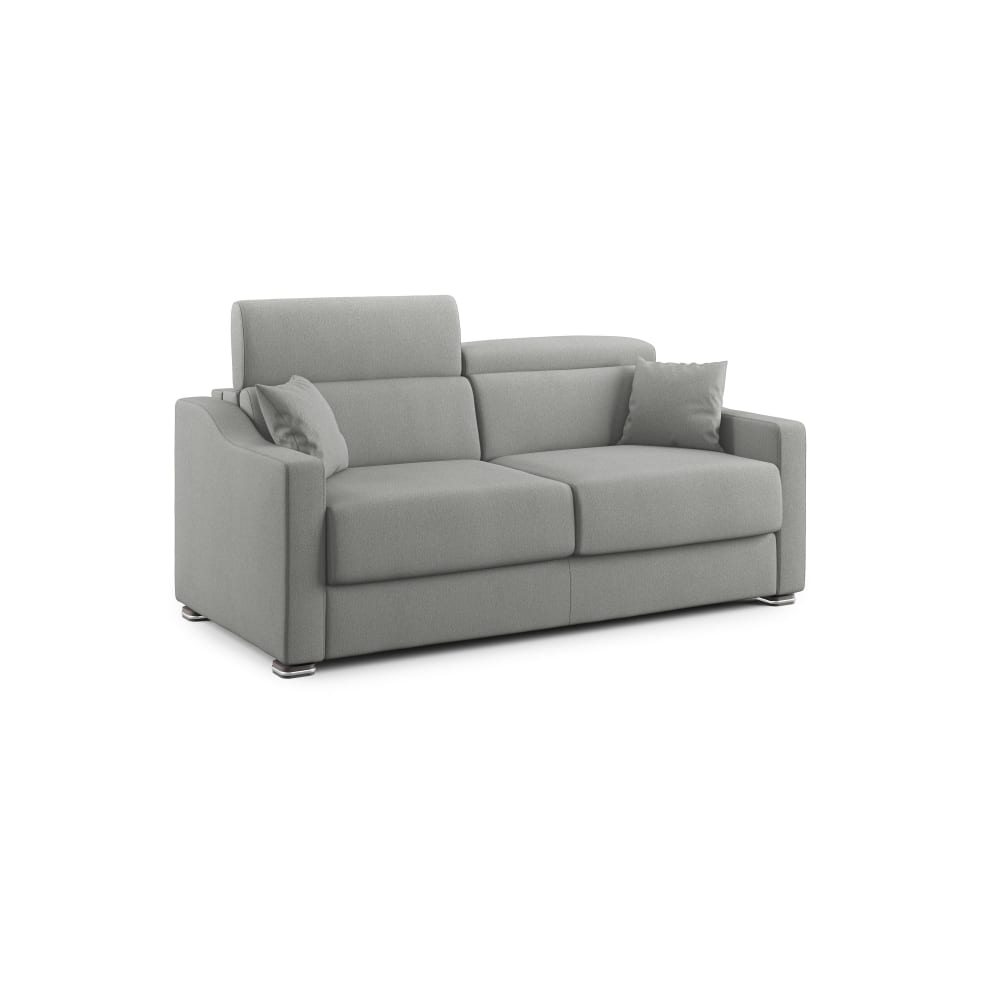Canapé lit en tissu détachable 211 cm gris