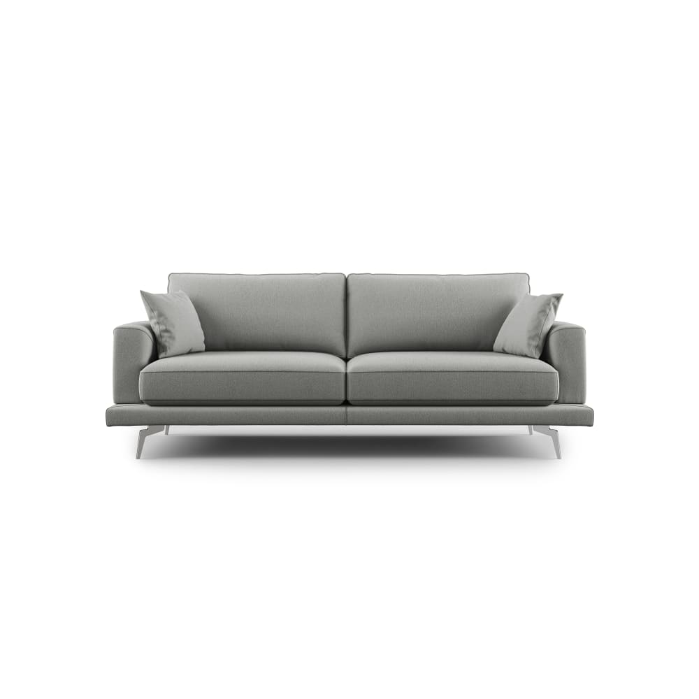 Canapé en tissu anti-tache 198 cm gris