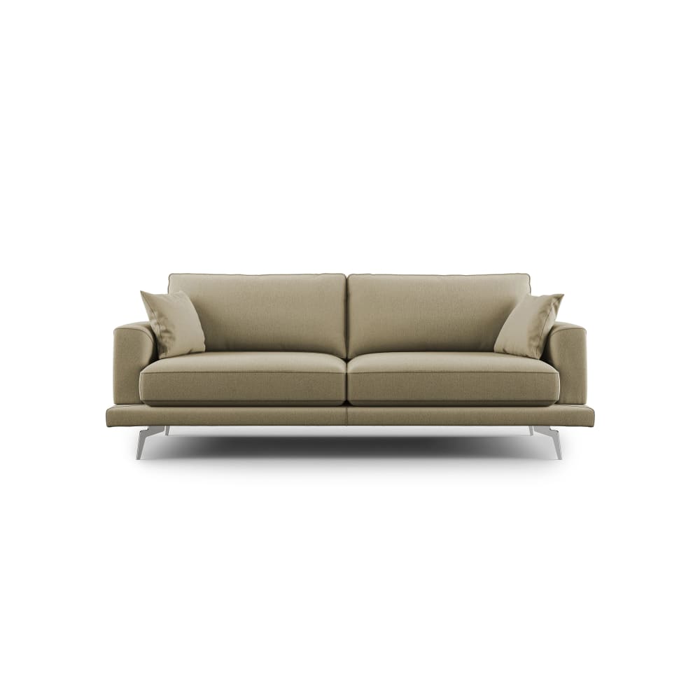 Canapé en tissu anti-tache 218 cm camel