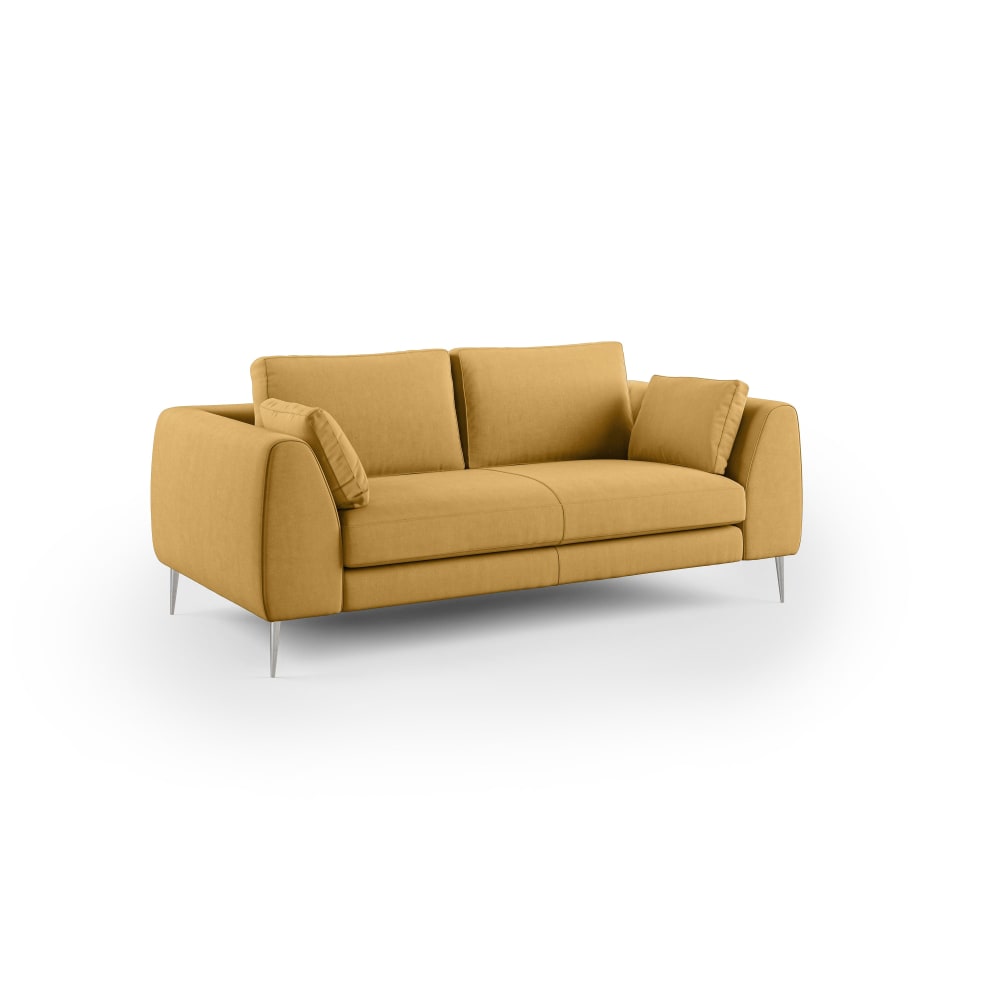 Canapé en microfibre détachable 176 cm jaune