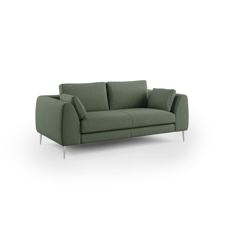Canapé en microfibre détachable 216 cm vert