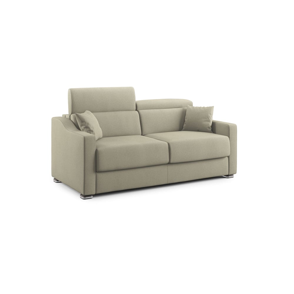 Canapé lit en tissu détachable 191 cm crème