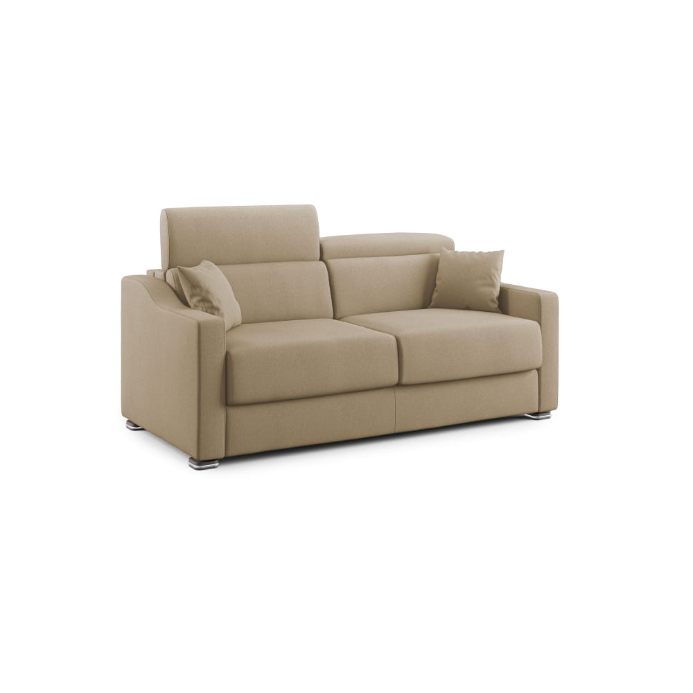 Canapé lit en tissu détachable 171 cm beige
