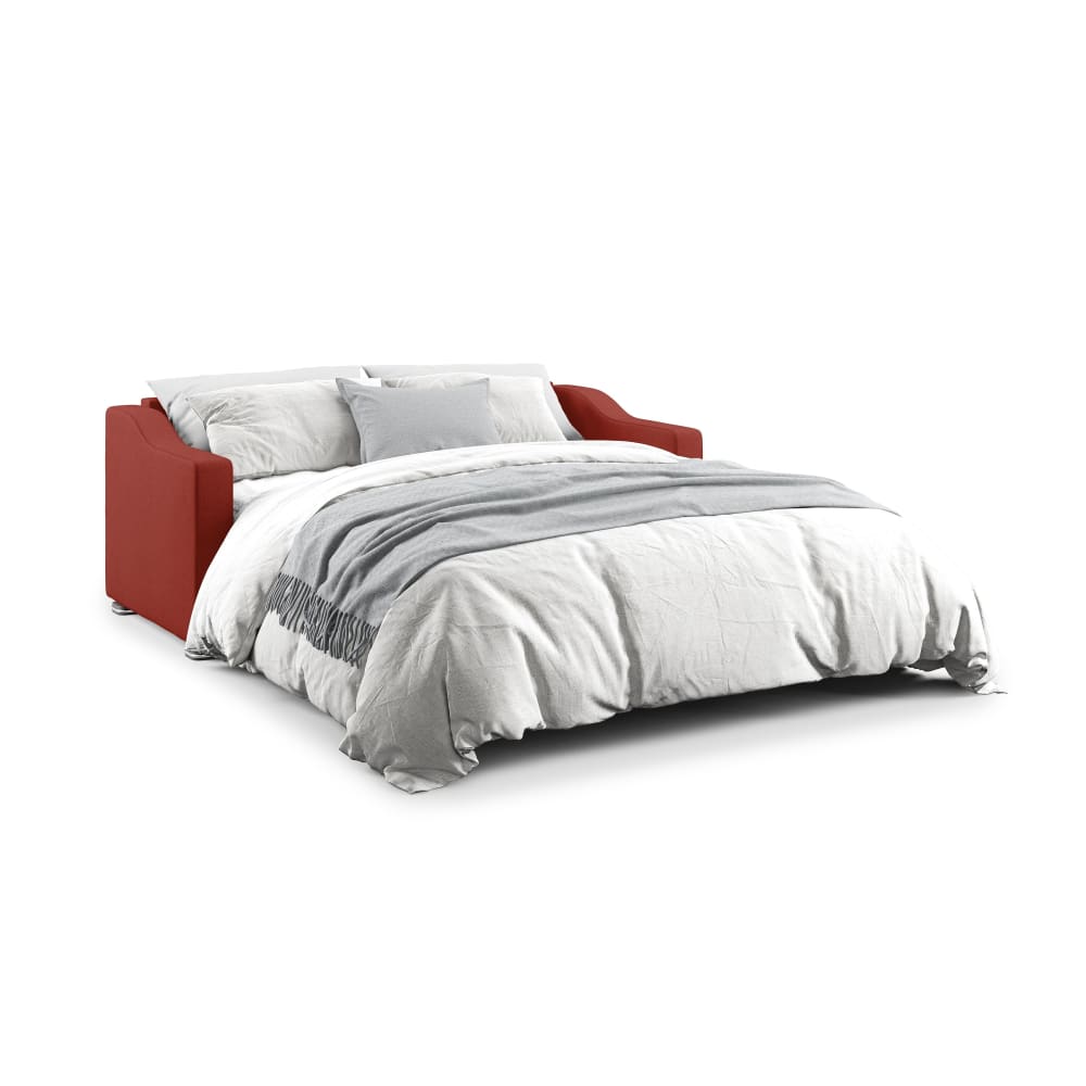 Canapé lit en tissu détachable 191 cm rouge