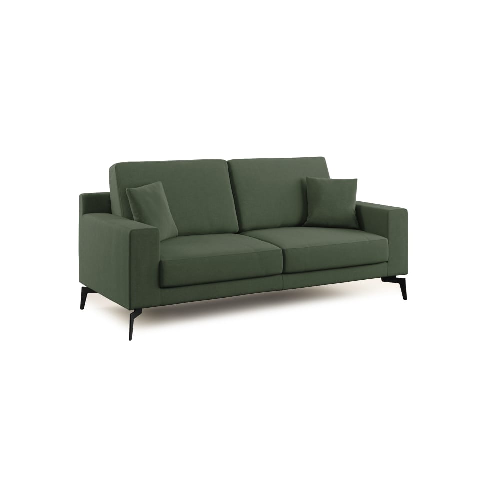 Canapé en microfibre 206 cm vert