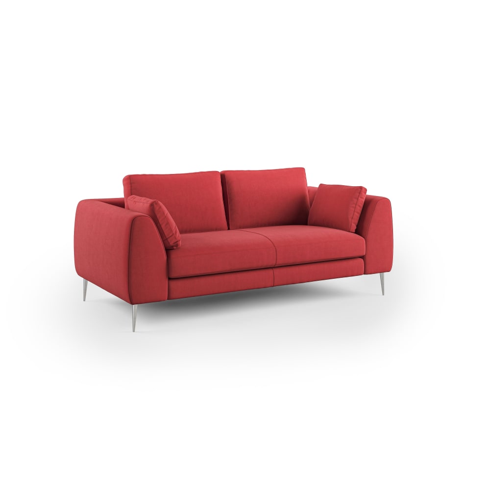 Canapé en microfibre détachable 176 cm rouge