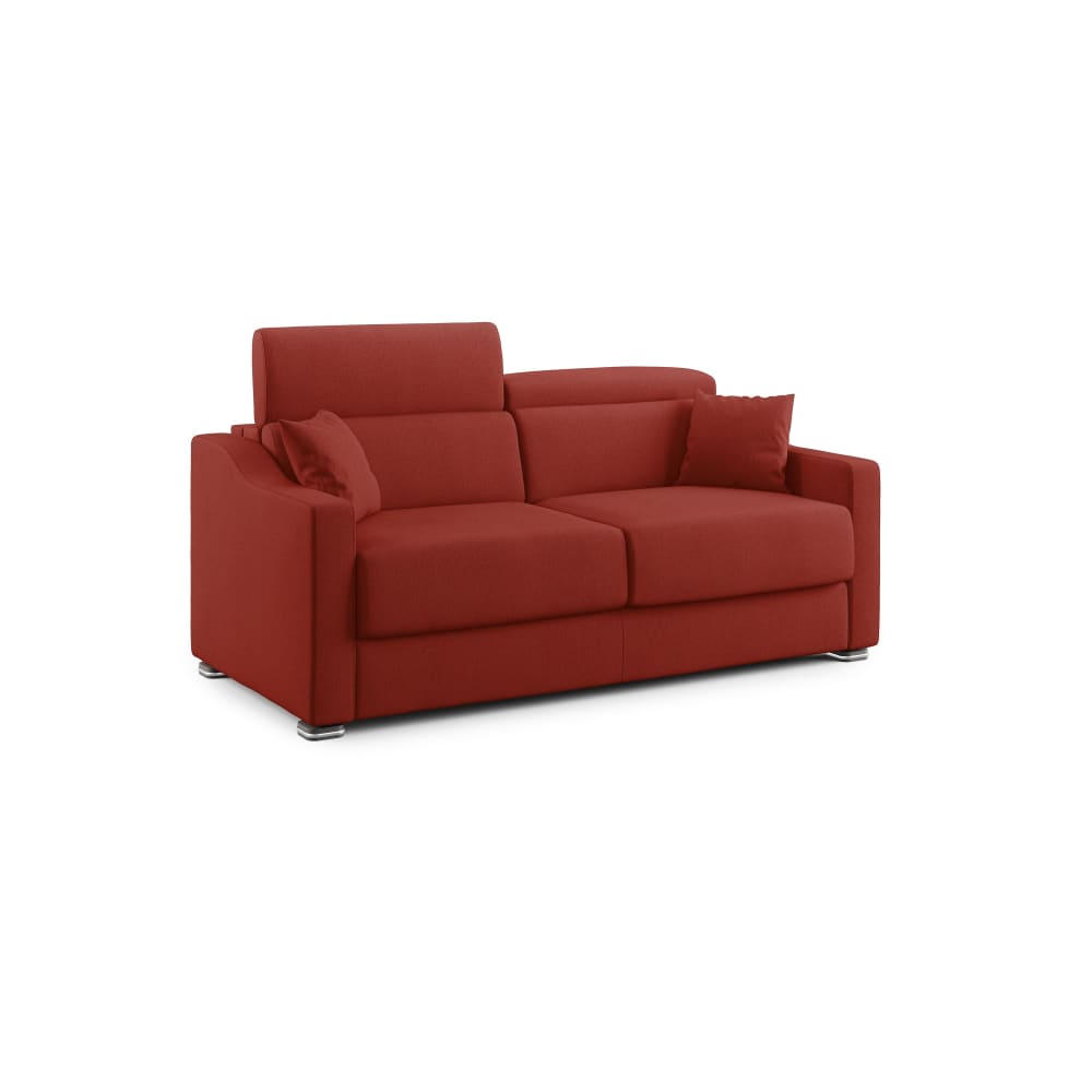 Canapé lit en tissu détachable 211 cm rouge