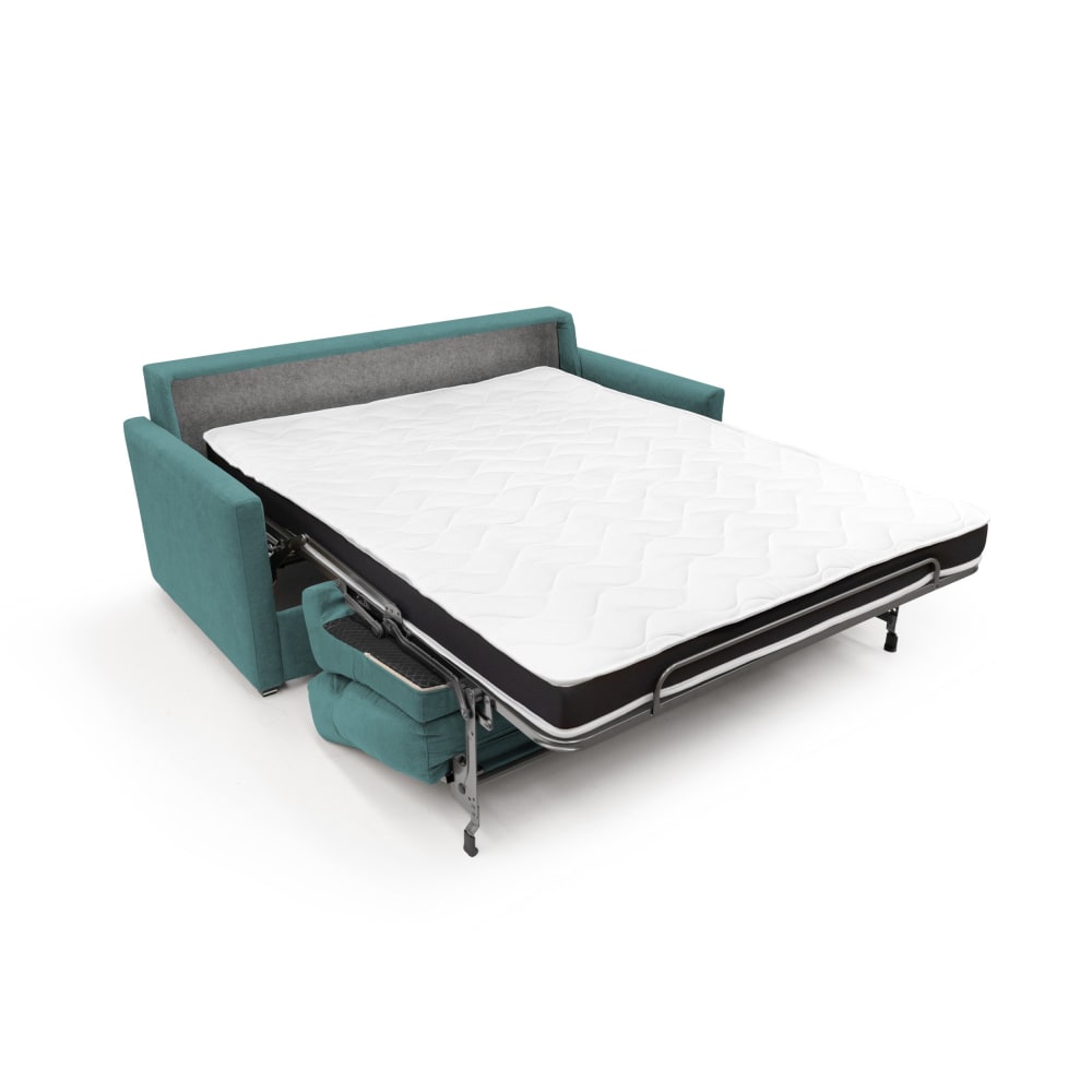 Canapé lit convertible en tissu imperméable 196 cm vert pétrole