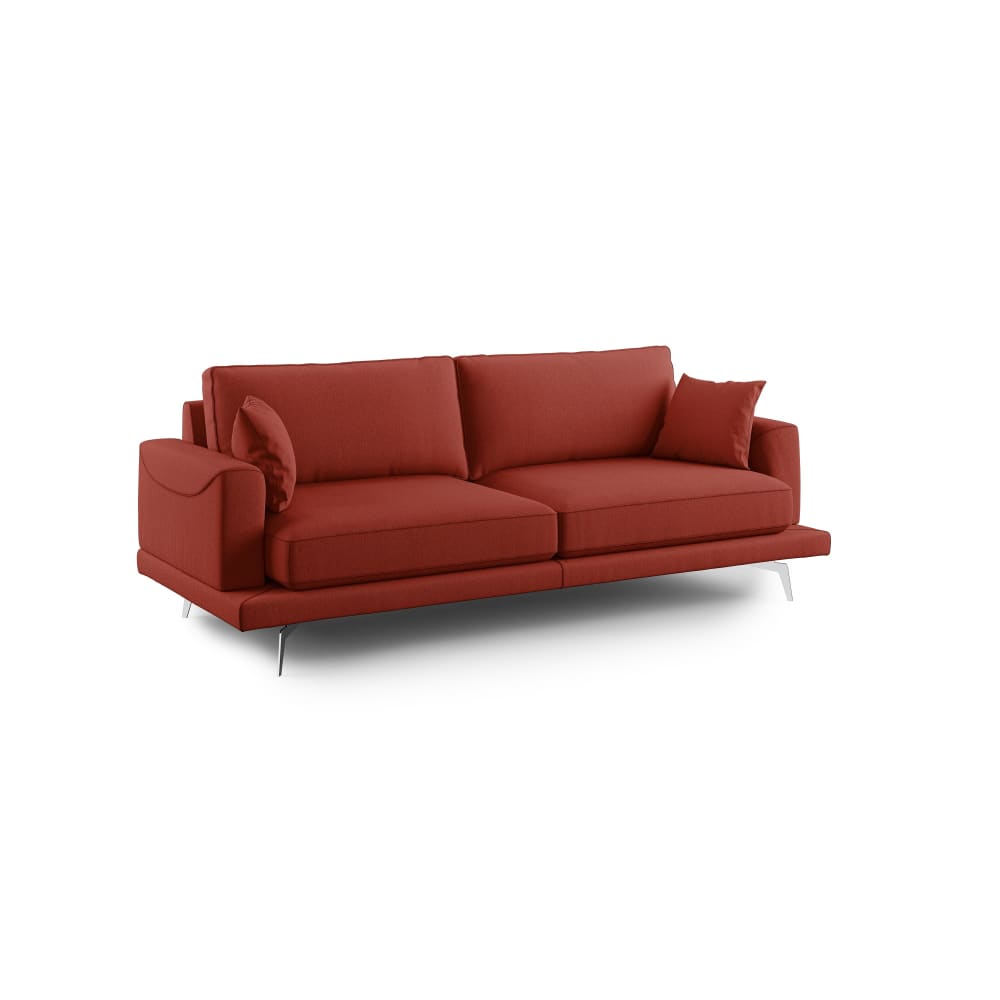 Canapé en tissu anti-tache 178 cm rouge