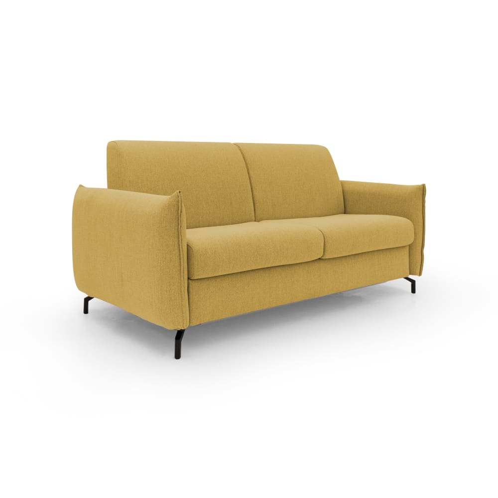 Canapé lit convertible en tissu imperméable 195 cm jaune