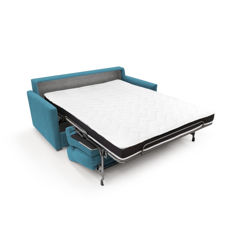 Canapé lit convertible en tissu imperméable 156 cm bleu ciel