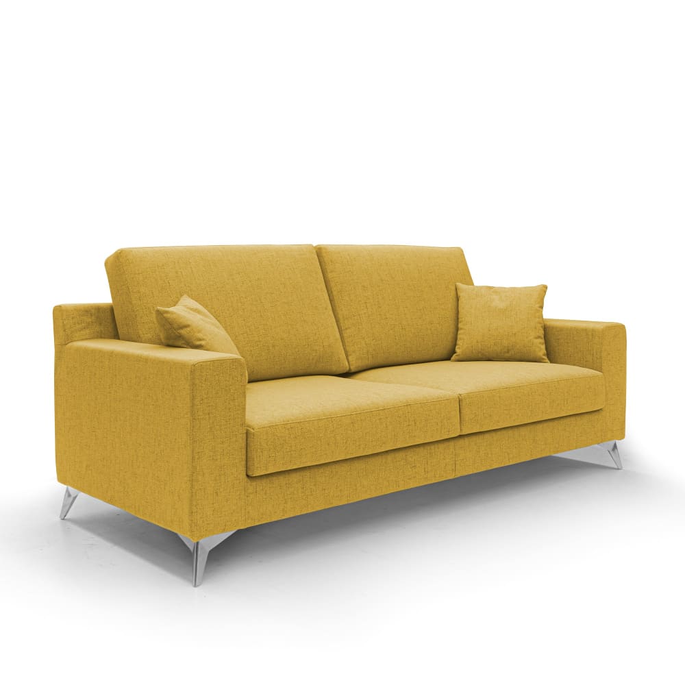 Canapé en tissu imperméable antitache 166 cm jaune