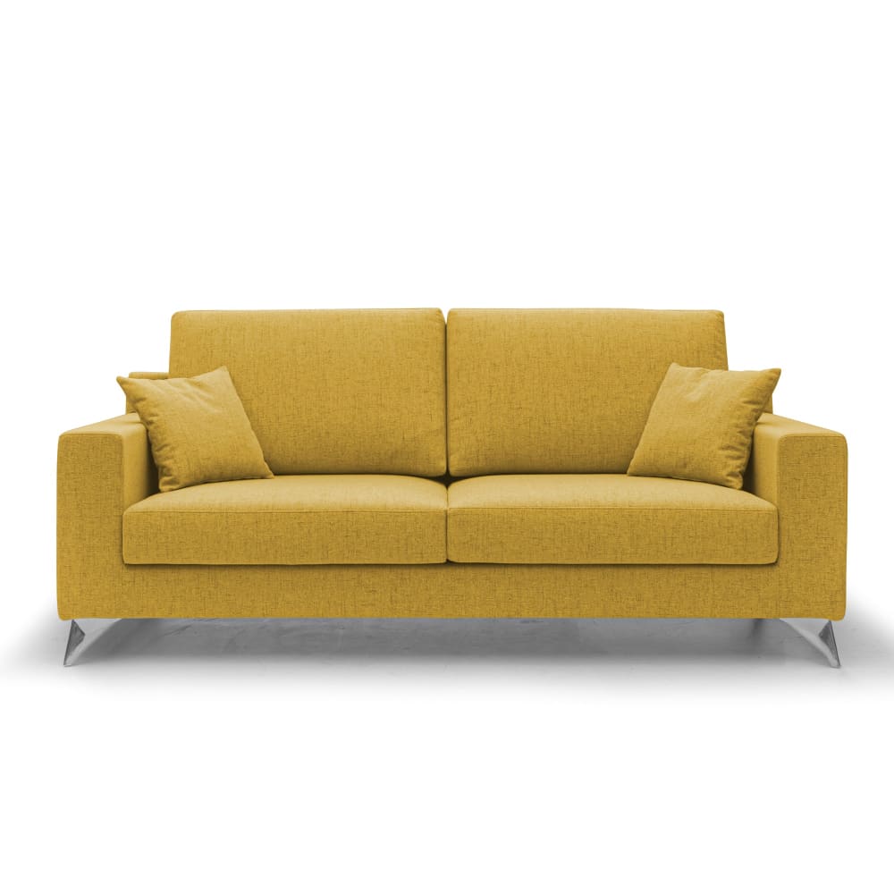 Canapé en tissu imperméable antitache 166 cm jaune
